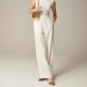 J.Crew Stratus pant in textured satin - size M - NWT